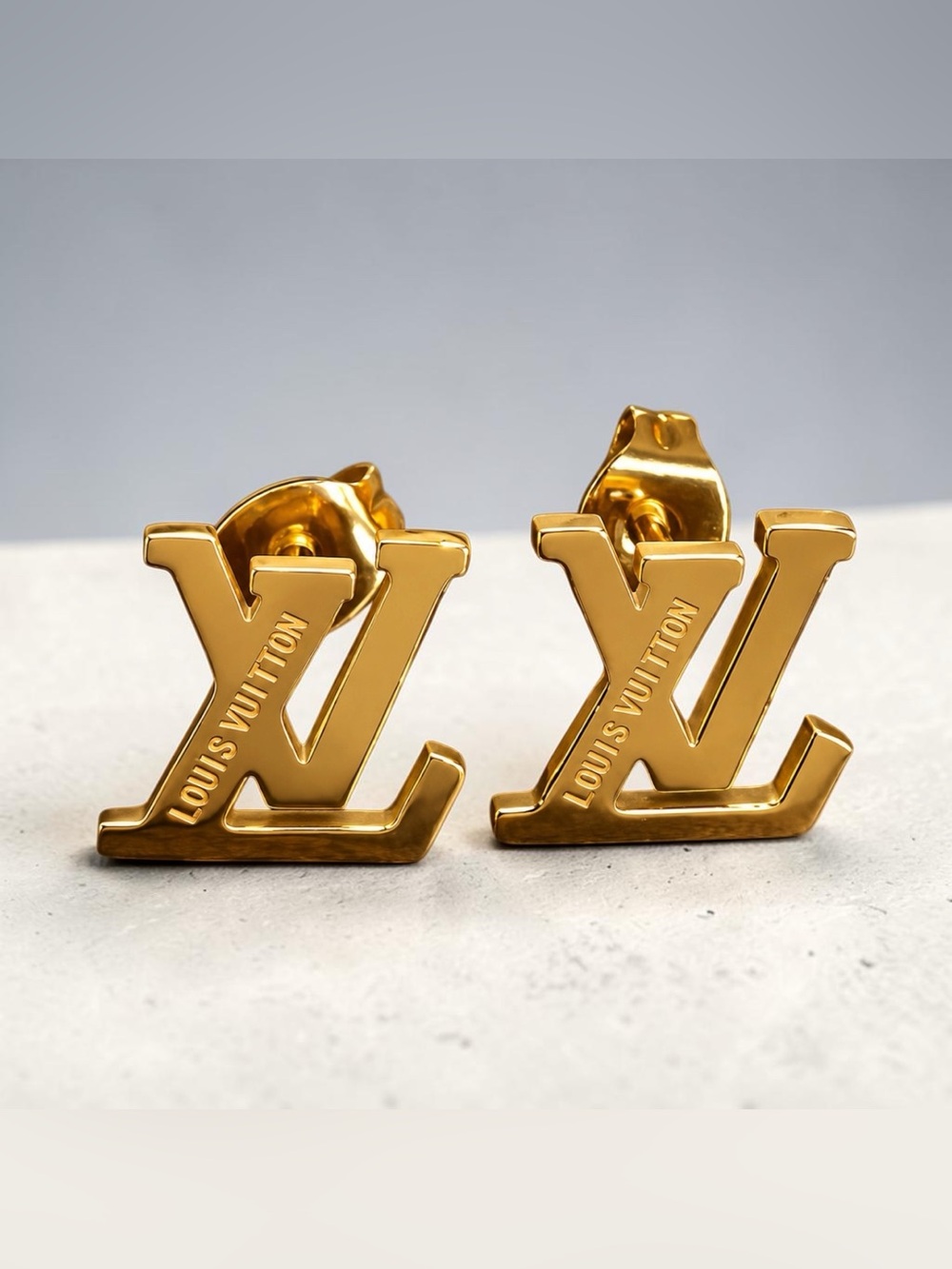 Designer inspired Gold Stud Earrings